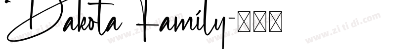 Dakota Family字体转换